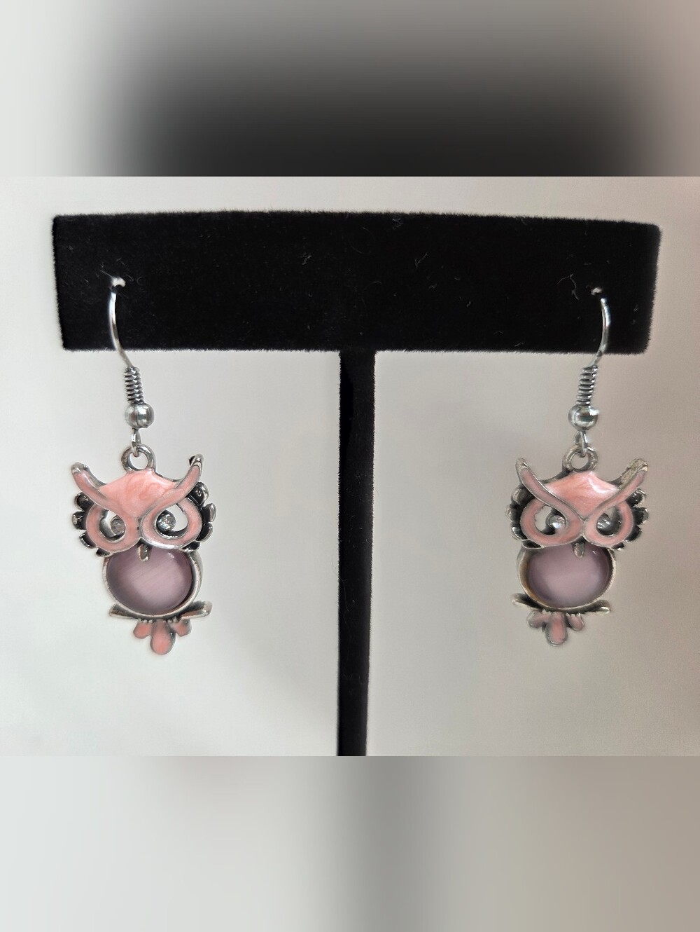 Pink Owl Dangle Earrings - Charming Women's Jewelry